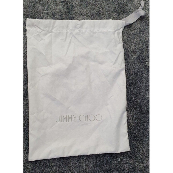 Authentic Jimmy Choo Dust Bag White Storage Drawstring Cover 10" X 14 - Picture 2 of 5